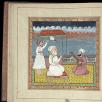 An illustration from a gutka owned by Rani Jindan (mother of Duleep Singh) in the 1840s.