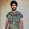 A Sikh Marine is now allowed to wear a turban in uniform